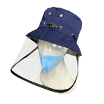Chapéu Protetor Unisex Anti Gotículas À Prova De Poeira Proteção Solar Escudo Protetor De Rosto Tampa Balde Chapéu Cap
