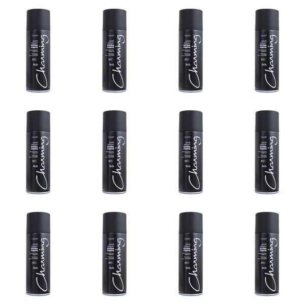 Charming Black Hair Spray Extra Forte 200ml (Kit C/12)