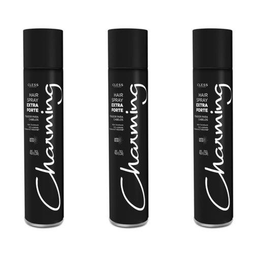 Charming Black Hair Spray Extra Forte 400ml (kit C/03)