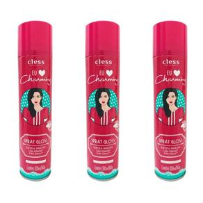 Charming Liso Spray Gloss 300ml - Kit com 03