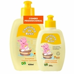 Cheirinho de Bebê Cacheados Shampoo 430mL Condic. 210mL