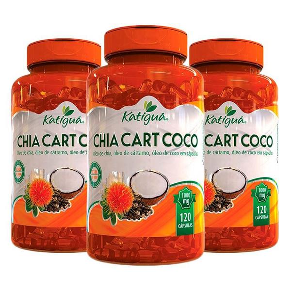 Chia Cart Coco - 3x 120 Cápsulas - Katigua