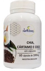 Chia, Cártamo e Coco - Nattubras - 60 Cáps 1000Mg