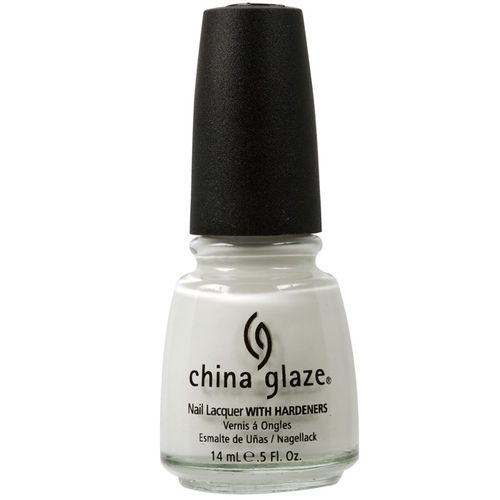 China Glaze Esmalte Nail Lacquer With Hardeners White On White 023 - 14ml