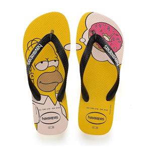 Chinelo Havaianas Simpsons - 37-38 - AMARELO