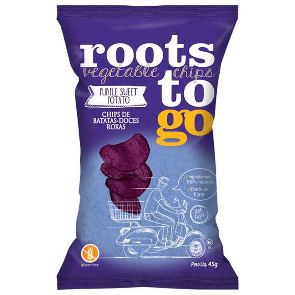 Chips de Batata Doce Roxas 45g Roots To Go
