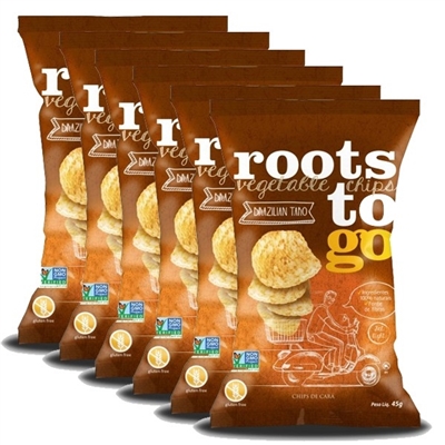 Chips de Cará Roots To Go 45g - 06 Unidades - Roots To Go
