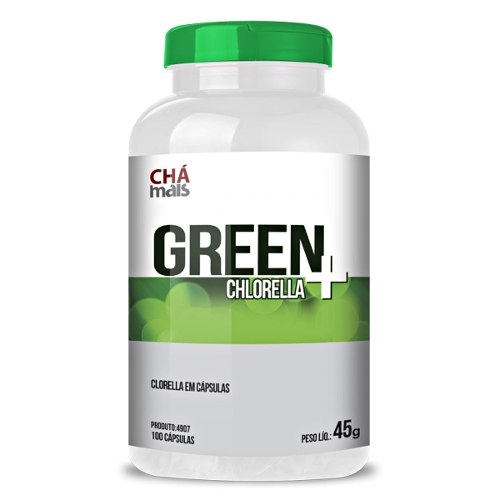 Chlorella Green 400mg 100 Caps Cha Mais