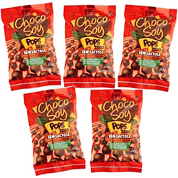Choco Soy Pops Zero Lactose Combo com 5 Unidades