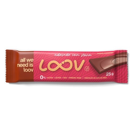 Chocolate ao Leite de Coco Loov Chocolife 25g