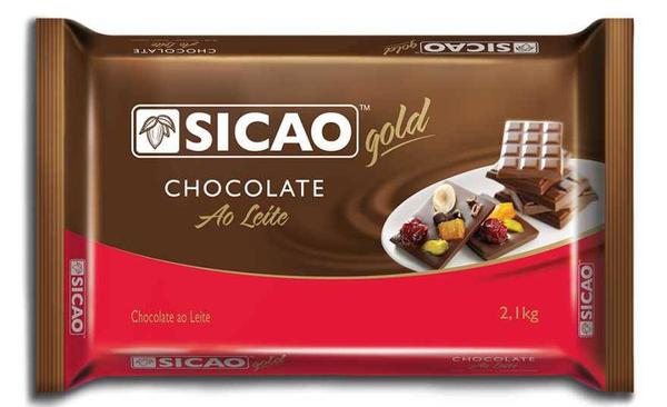 Chocolate ao Leite Sicao Barra Gold 2,1kg