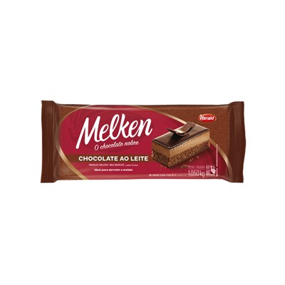 Chocolate Barra Melken - Fracionado - ao Leite - 1,050 Kg