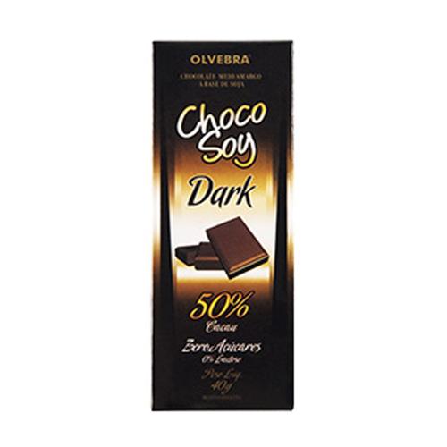 Chocolate de Soja Choco Soy Dark Tablete 40g - Olvebra