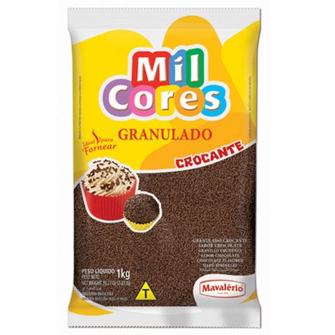 Chocolate Granulado Crocante Mil Cores 1,01kg - Mavalério