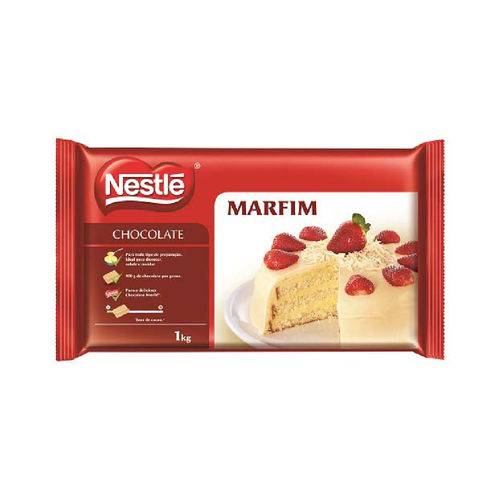 Chocolate Marfim Branco Nestle 1kg - Caixa com 12un