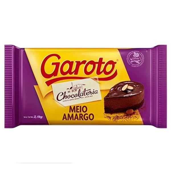 Chocolate Meio Amargo 2,1kg Garoto