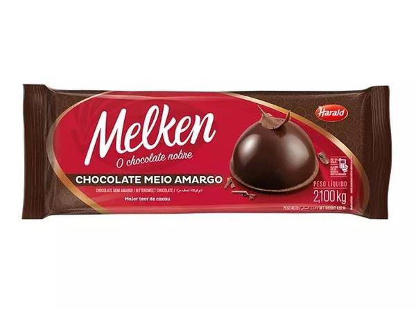 Chocolate Meio Amargo 2,1kg Melken Harald