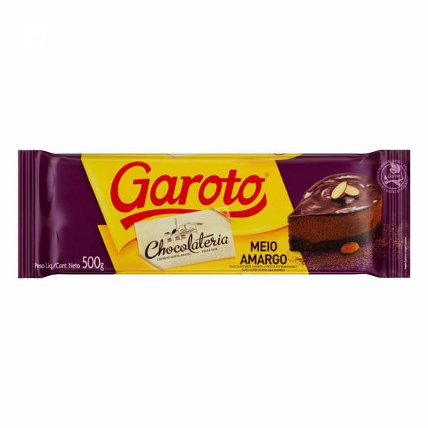 Chocolate Meio Amargo 500g Garoto
