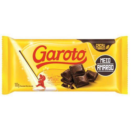 Chocolate Meio Amargo Garoto Tablete 100 G