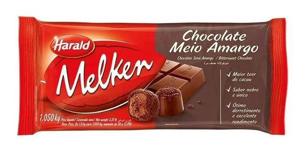 Chocolate Melken Meio Amargo 1,050kg Harald