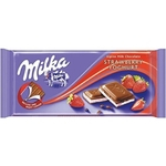 Chocolate Milka Morango Com Yoghurt 100G
