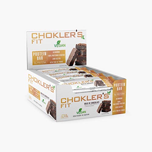 Choklers Fit Bolo de Chocolate Vegano 40grs Cx C/ 20
