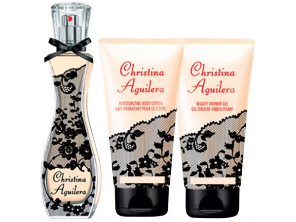 Christina Aguilera Signature Perfume Feminino - Edp 30ml + Gel de Banho 50ml + Loção Corporal 50ml