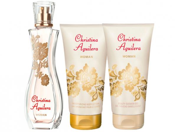 Christina Aguilera Woman Perfume Feminino - Edp 30ml + Gel de Banho 50ml + Loção Corporal 50ml