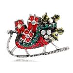 Christmas Cartoon Pattern Brooch Badge Pin Alloy Creative Dress Accessories Gifts