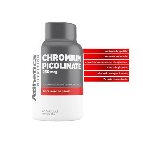 Chromium Picolinate 250mcg 60 Cps Atlhetica Nutrition