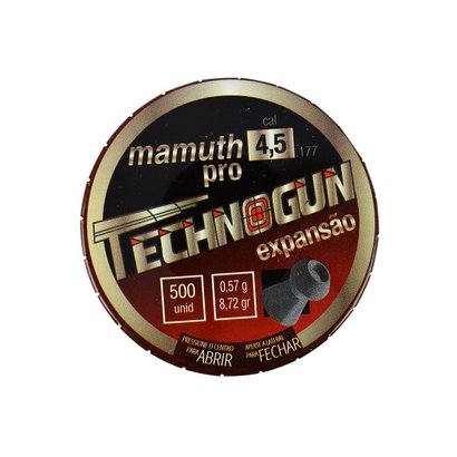 Chumbinho Technogun Mamuth Pro 4.5mm 500un.