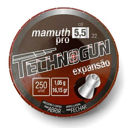 Chumbinho Technogun Mamuth Pro Expansão 5.5Mm - 25
