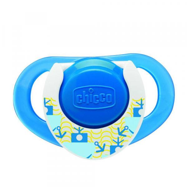 Chupeta Compact Azul Silicone Tam 2 (12m) - Chicco