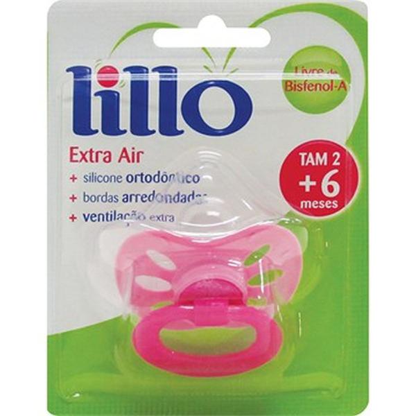 Chupeta Lillo Extra Air Silicone N2 Rosa 637530