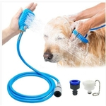 Chuveiro Spray Banho Pet Animais Nano Luva Mangueira Cães