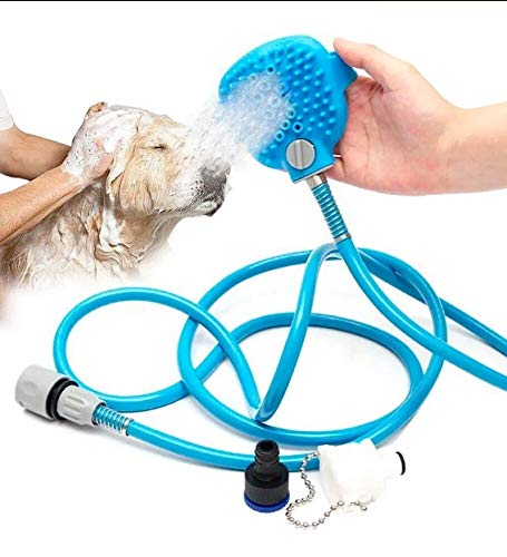 Chuveiro Spray P/Banho Pet Animais Luva Mangueira Cães Gato