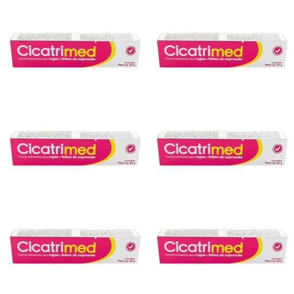 Cicatrimed Cicatrimed Creme Hidratante Bisnaga 60g (Kit C/06)