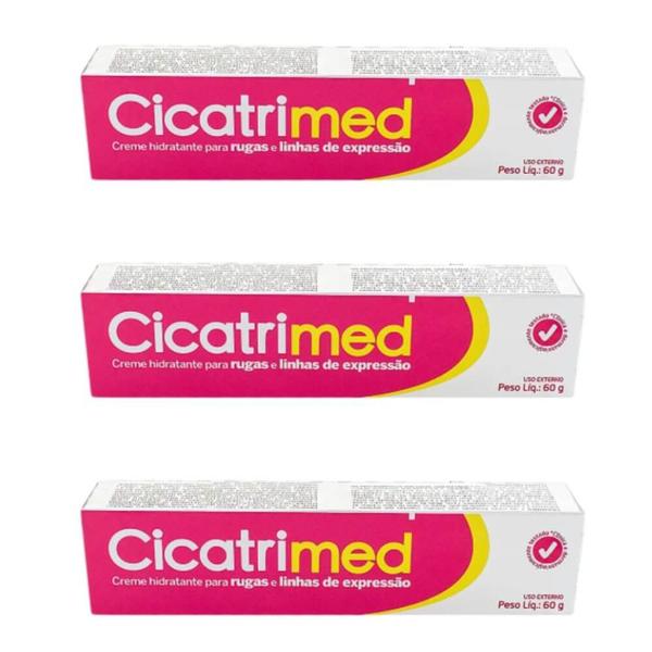 Cicatrimed Cicatrimed Creme Hidratante Bisnaga 60g (Kit C/03)