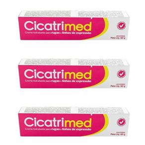 Cicatrimed Cicatrimed Creme Hidratante Bisnaga 60g - Kit com 03