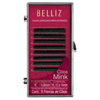 Cílios para Alongamento Belliz - Mink B 006 Mix 1 Un