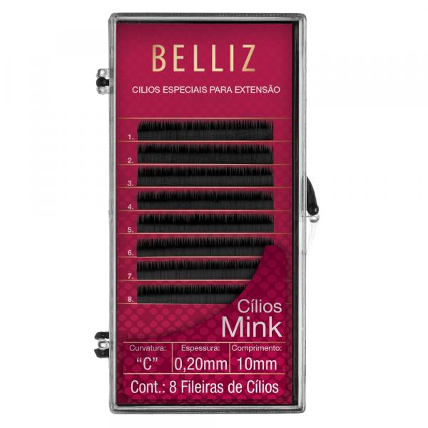 Cílios para Alongamento Belliz - Mink C 020 10mm