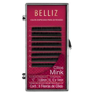 Cílios para Alongamento Belliz - Mink C 006 Mix 1 Un