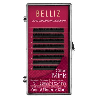 Cílios para Alongamento Belliz - Mink C 006 Mix 1 Un