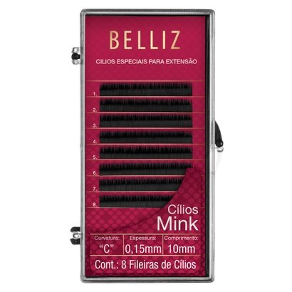 Cílios para Alongamento Belliz - Mink C 015 10mm 1 Un