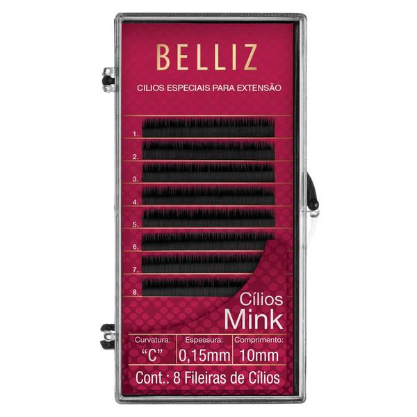 Cílios para Alongamento Belliz - Mink C 015 10mm