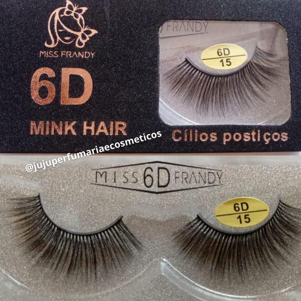 Cílios Postiços 6D/15 Mink Hair - Miss Frandy