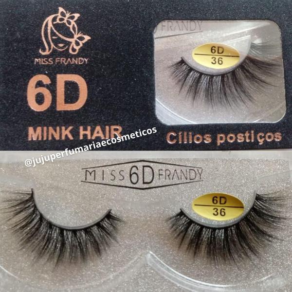 Cílios Postiços 6D/36 Mink Hair - Miss Frandy