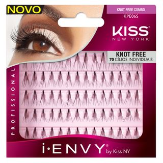Cílios Postiços Kiss NY - I-Envy Individual Sem Nó Multi-Pack