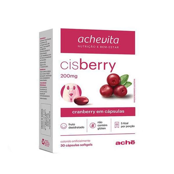 Cisberry 200mg - 30 Cápsulas - Aché