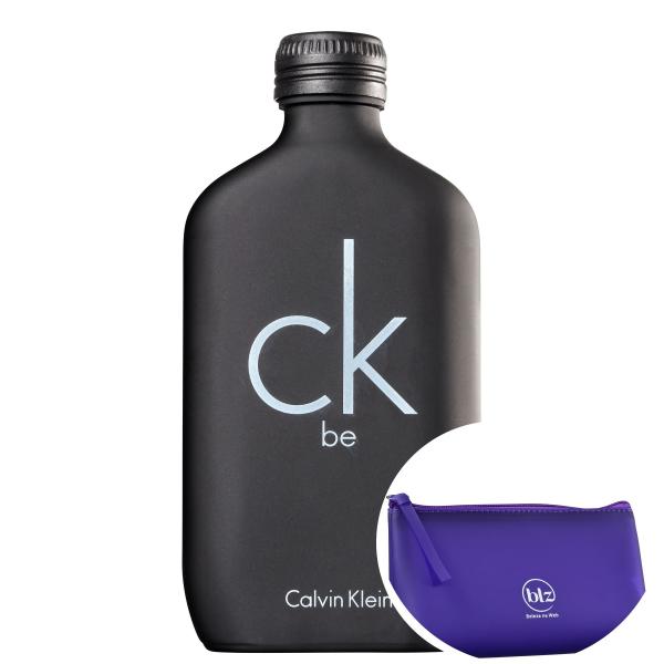 CK Be Calvin Klein Eau de Toilette - Perfume Unissex 100ml+Beleza na Web Roxo - Nécessaire
